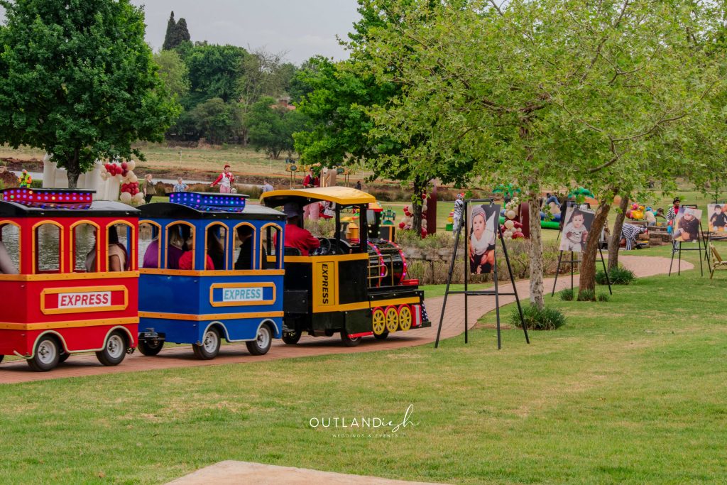 Luxury Toy Store Birthday lounge pods and café tables